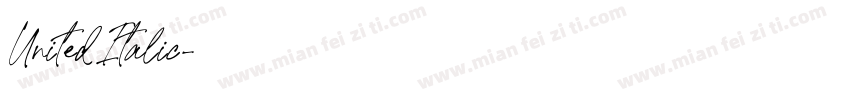 United Italic字体转换